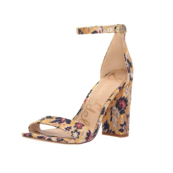 Sam Edelman Shoes - SAM EDELMAN 💐 Embroidered Yaro Block Heel Sandal